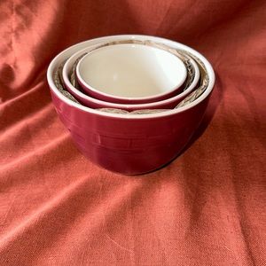 Longaberger nested bowls